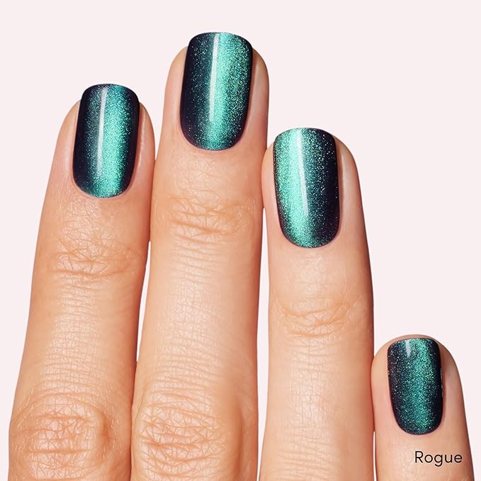 Dashing Diva One Gel Color & Magnetic Duo - Midnight - Real Black & Rogue Magnetic Gel - 3-in-1 Base Coat, Nail Color & Top Coat - Nail Polish Set