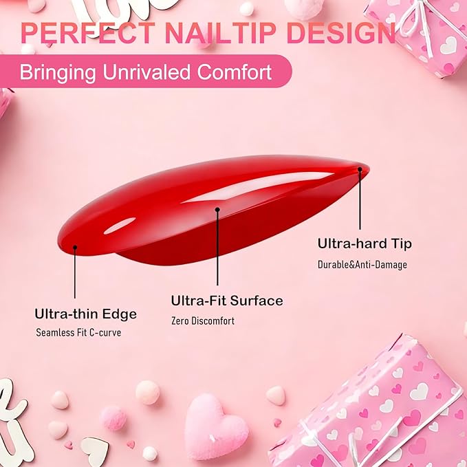 160Pcs Cat Eye Press on Nails Short Almond, 5 Colors Red Pink Magnetic Fake Nails, Salon Quality Soft Gel Glue on Nails with 16 Sizes, Shimmer Velvet Full Cover False Nails Kit for Women
