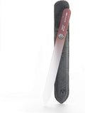 GERMANIKURE Glass Nail File in Suede Sleeve - Self Care is Sacred - Professional Crystal Nail File for Natural Nails - Ideal Manicure & Pedicure Tool for Smooth, Easy Shaping - Nail Care Gift