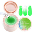 Cushion Gradient Painting Gel, Ombre Nails Aura Nails Full Coverage Precise Control of Each Dip Matte Effect Non-Wipe Long Lasting French Manicure Soak Off UV LED DIY Nail Art (08)