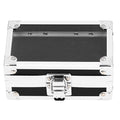 Dioche Nail Drill Bits Holder Dustproof Drop Resistant Multi Hole Storage Box for Nail Drill Bits - Durable Aluminum Alloy Container with Secure Lock and Transparent Cover