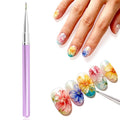 DANNEASY Nail Brush for Drawing Petals and Butterflies, Watercolor Paint Brushes for Oil Painting, Flower Nail Art Brush Design Tools Acrylic Manicure Brushes