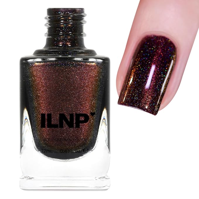 ILNP Dash of Cocoa - Intense Dark Chocolate Holographic Nail Polish