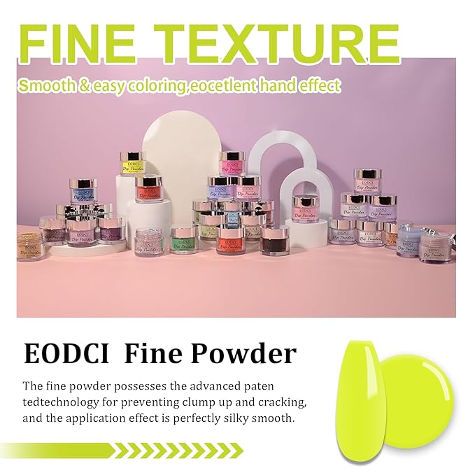 1 Oz/28g Fluorescent Yellow Dip Powder, 1OZ Neutral Nail Dip Powder for Long-lasting 28 Days+ Dip Nail Art French Manicure Nail Starter & Professional Home DIY Salon Use