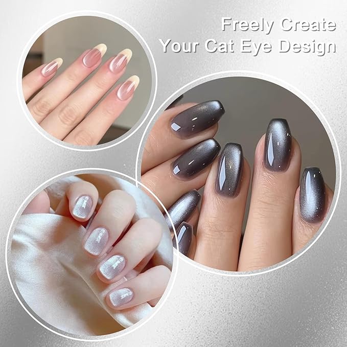 Allstarry Nail Magnets for Nail Art, 27pcs Square Magnet for Cat Eye Gel Polish Cube Magnets Block Cateye Magnet for Nails Cat Eye Magnet Tools Magnetic Nail Tool for Nail Art Salon or Home