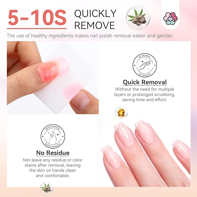 SAVILAND Nail Polish Set Quick-Dry: Summer Jelly Pastel Pink Nail Polish Kit Base-Top Coat 0.34 oz Macarons Candy Transparent Nudes Bluk Polish Non Gel for Finger Toe French DIY Set Women Home