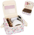 CUBETASTIC Nail Polish Organizer, Nail Supplies Storage Case Holds 45 Bottles Nail Polish & Nail Lamp, Travel Nail Tech Carrying Bag, Nail Kit Bag For Nail Stuff & Manicure Tools