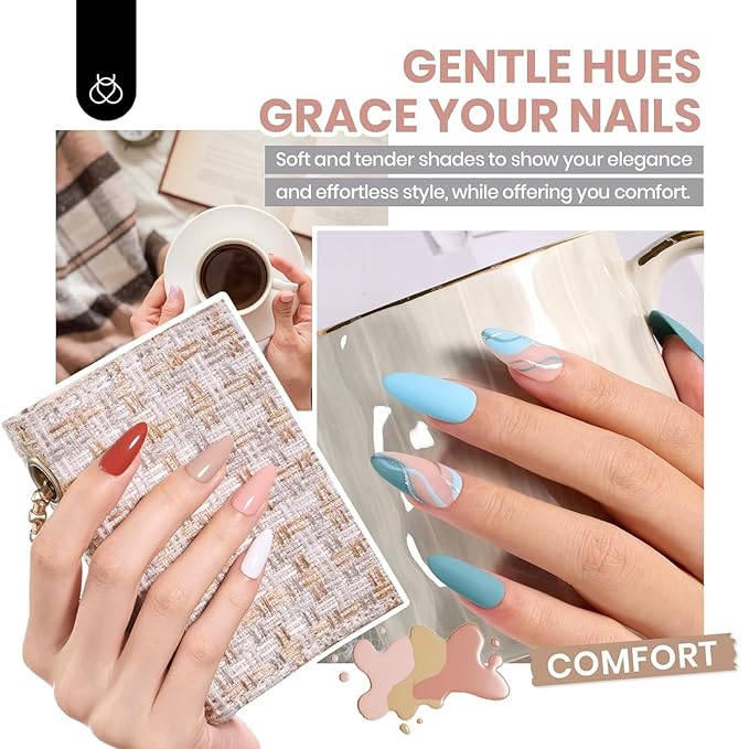Beetles Gel Nail Polish Set - Emotional Spectrum 69PCS 60 Colors Gel Polish Kit Base Coat Glossy & Matte Top Coat UV Led Soak off Collection Brown Red Black Nude White Valentines Gifts for Women