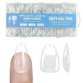 Almond False Nail tips-Half matte nail extension tips full cover almond nail tip kit press on 10 sizes 600pcs pre-shaped Almond nail tips set false nail tips for nails Salon Or Home DIY