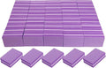Nail Buffers (50 Pack), Mini Buffer Block Nail File for Acrylic Nails and Natural Nails, 100/180 Grit Nail Buffer Block Bulk Buffing Blocks for Nail Buff Professional Manicure File Blocks Set Purple