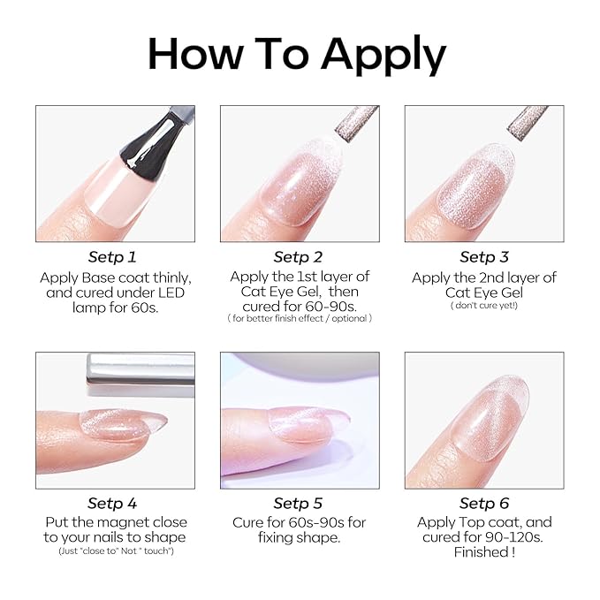 modelones Jelly Gel Nail Polish Set,Cat Eye Gel Polish Nude Brown White Jelly Neutral Skin Tone Hema Free 6 Colors Wedding Gel Polish Set Sheer Transparent Effect DIY French Nail Art Gifts for Women