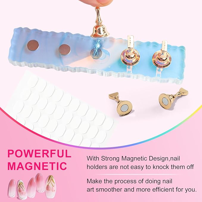 Nail Stand For Press Ons, Acrylic Nail Holder For Painting Nails With A Heart Shape Acrylic Nail Stand, Press On Nail Stand Nail Art Practice Nail Dispaly Nail Kit Home DIY Salon Supplies