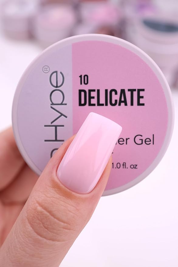 IN.HYPE UV/LED Camouflage Hard/Builder Gel for Nail Extension/Strengthening/Overlays (Delicate)