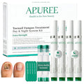Apuree Antifungal Pen Extra Strength: 25% Undecylenic Acid 1% Tolnaftate | 6Pcs Day & Night Care Nail Fungus Pen | FSA-HSA | Fungal Nail Treatment Repair For Damaged Yellow Discolored Thick Nails