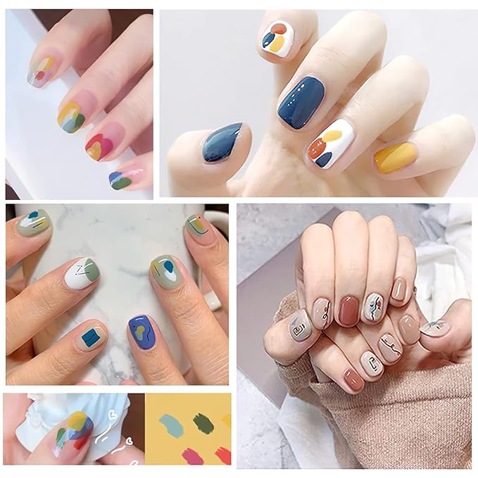 Stamping Polish Gels, 8 Colors Stamping Polish Red Black White Purple Blue Silver Soak Off Printed Gel UV Stamp Nail Gel for Nail Stamp Plate Stamper DIY Nail Art Design