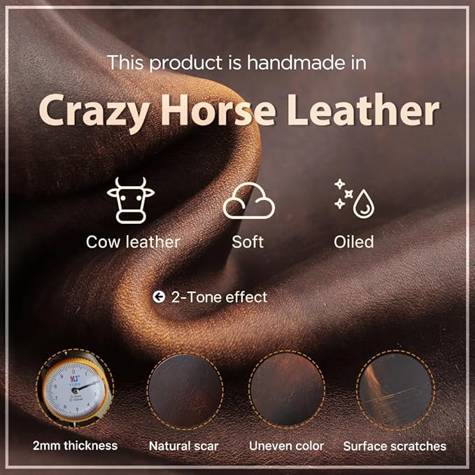 CONTACTS Full Grain Leather Empty Manicure Set Case Travel Nail Clipper Pouch for Men Personal Care Tools Pouch By Handmade (Case Only)