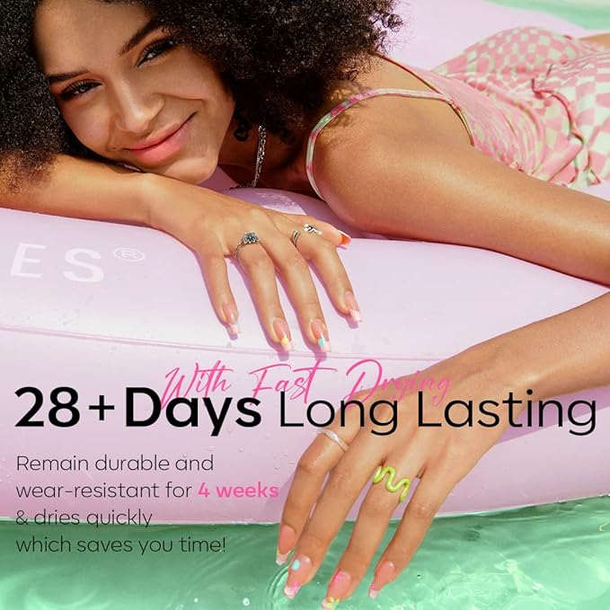 modelones 24Pcs Neon Gel Nail Polish Set, 20 Colors Rainbow Gel Polish Set with Glitter & Glossy & Matte Top + Base Coat Soak Off LED Nail Art Kit Salon at Home