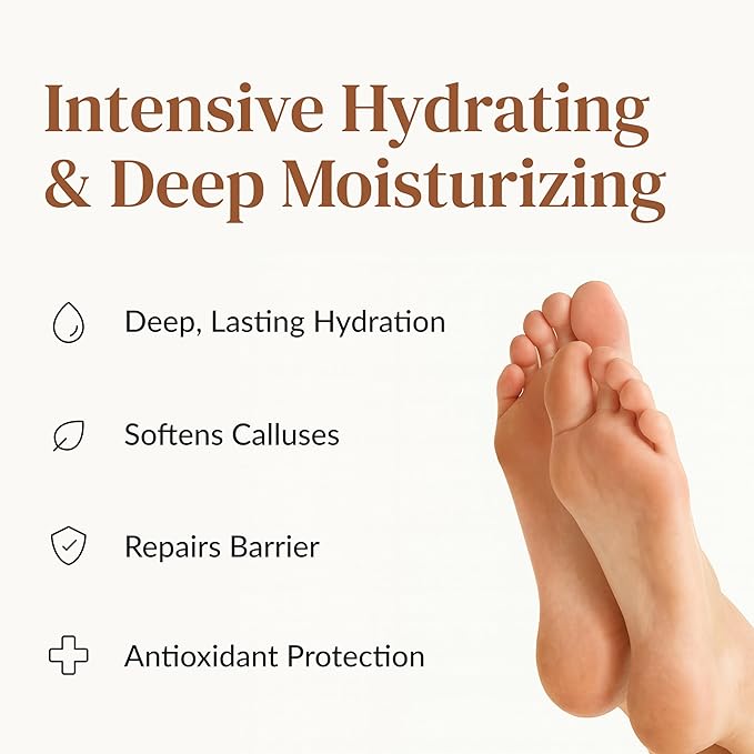 Epielle Hydrating & Moisturizing Hand & Foot Masks, Relieve and Soften Dry, Rough Skin, Self Care Gifts for Women, Spa Kit, Stocking Stuffers, 6 Moisturizing Gloves & 6 Moisturizing Socks