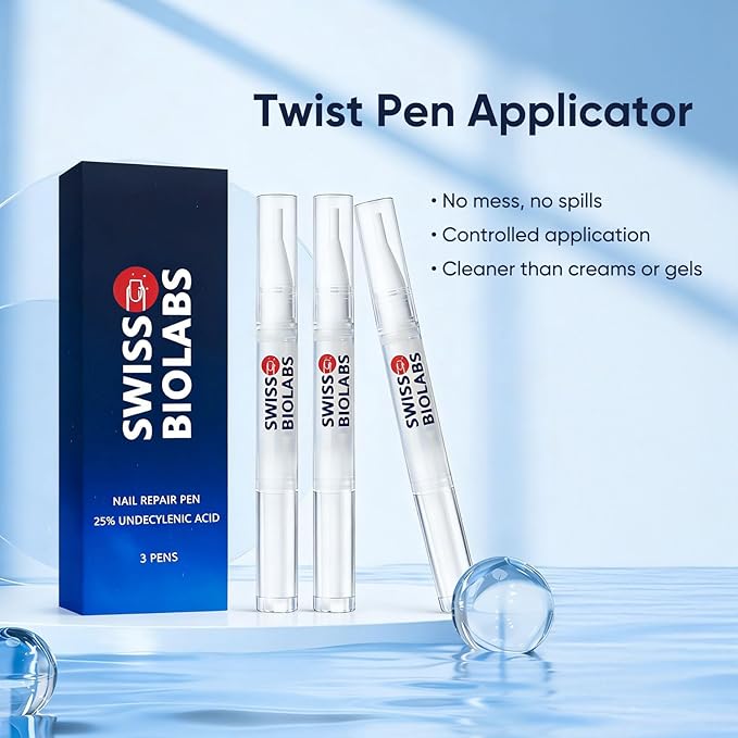 Nail Fungus Pen, Nail Repair Treatment Serum with Undecylenic Acid 25% & TreeTea Oil for Nail Strengthener & Growth (3)