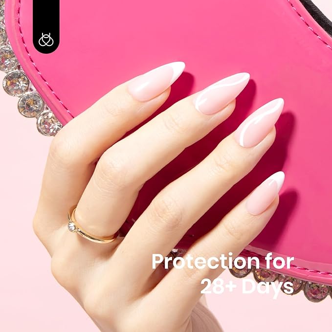 Beetles Rubber Base Gel Nail Polish, 6 Colors Nude Gel Polish Pink Peach Neutral Sheer French Tips Base Colors for Nails Flexible U V LED Soak Off for DIY Home Manicure Nail Gifts