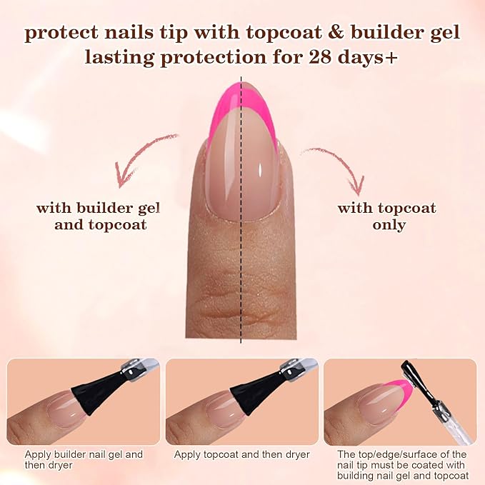 Purple French Gel Nail Tips, 150Pcs Short French Tip Press on Nails, Pre-Matte Full Cover Almond Acrylic Fake Nails, Soak off False Nail Tips for Women Nail DIY Extension 15Sizes