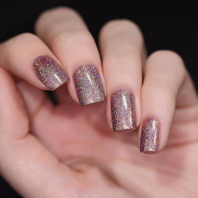 ILNP Close Knit - Rosy Mauve Ultra Holographic Nail Polish