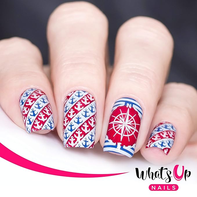 Whats Up Nails - B020 Take Me to the Sea Stamping Plate for Nail Art Design