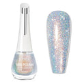 Glitter Nail Polish Quick Dry Finger Nail Polish Non Gel High Glossy Shiny Shimmer Nails Laquer Oil-based Holo Fingernail Air Dry Fast Manicure Gift For Women Girls 16ml, 0.54fl oz