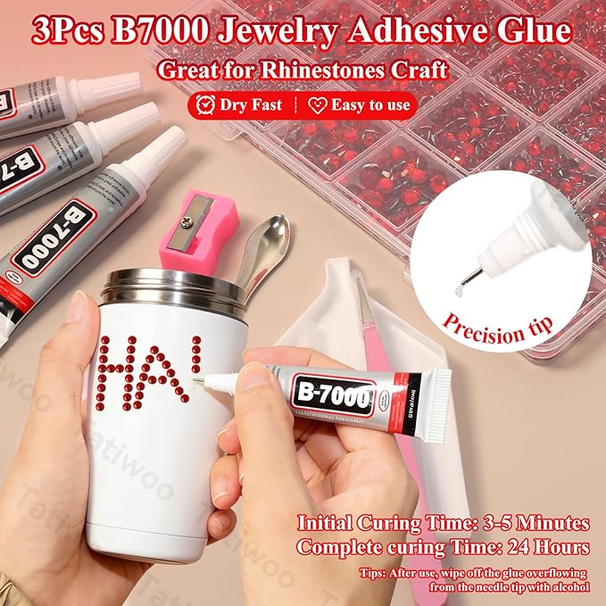 20000Pcs Ruby Red Flatback Jelly Resin Rhinestones for Bedazzling, Mix Sizes Crystal Rhinestones Gems, Ruby Red Gems Bedazzling for Crafting, Flatback Rhinestone for DIY Face Makeup Crafts Tumblers
