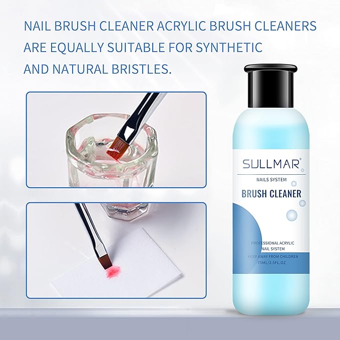 Nail Brush Cleaner for Acrylic Nail Brush Cleaner Acrylic Painting Quickly Cleaning Nail Art Liner Salon At Home