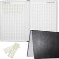 Professional 308 Nail Colors Chart, Black Polish Display Card Book, Nail-Art Salon Display Booklet, Nail Color Swatch Practice Card Design Board
