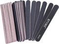 BTYMS 25 Count 180/240 Grit Nail Files for Natural Nails, Double Sided Emery Boards Fine Grit Nail Buffing Files