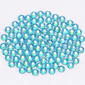 Novani Rhinestones 3000Pcs Flatback Crystal Round Loose Gemstones Glass Rhinestones for Crafts Makeup Nail Art Clothes Shoes DIY Decorations(SS6, 1.9-2.0mm,Aquamarine AB)
