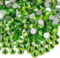 ss20 Peridot Flatback Rhinestones 1440 Pcs Pack, 5mm Light Green Glass Rhinestone for Bling Tumbler, Shoes,Clothine, Costume, Glitter Decoration