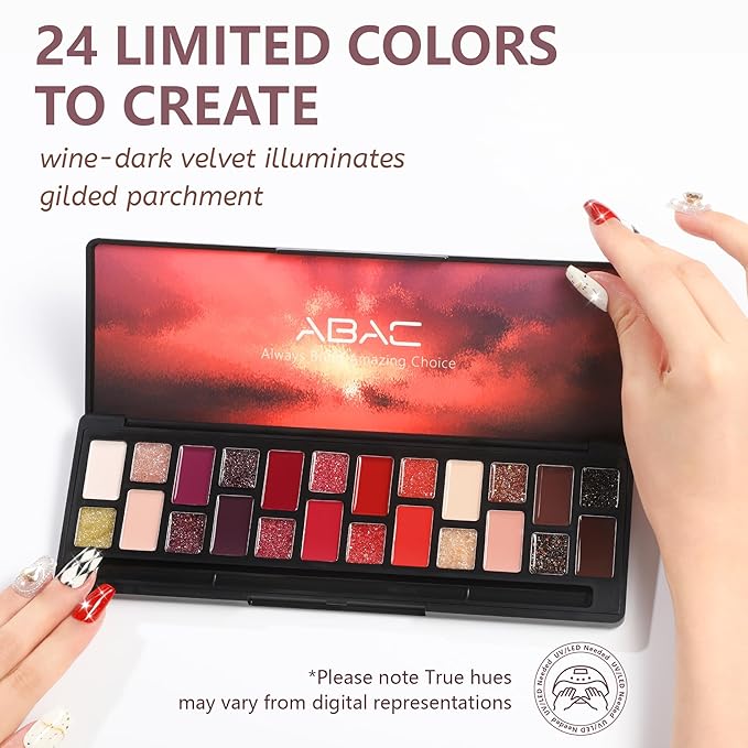 ABAC Fall & Winter Solid Gel Nail Polish Set Burgundy Red Purple Brown Colors w/Pro Brush No-Spill,Hema-Free Gifts for Women All Season
