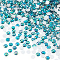 John Bead 2000 Pieces 4mm (SS16), Turquoise AB, Acrylic Round Flat Back Rhinestones for Jewelry Making, DIY Crafts, Nail Art, Face Makeup, Clothes