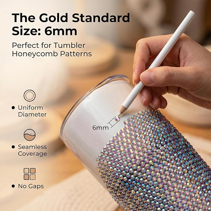 4000Pcs Rhinestones for Bedazzling, 6mm Bedazzler Kit with Flatback Rhinestones for Clothes Crafting Crafts Nails Clothing, Flat Back Resin Rainbow Colorful Colored Crystal with B 7000 Glue Clear
