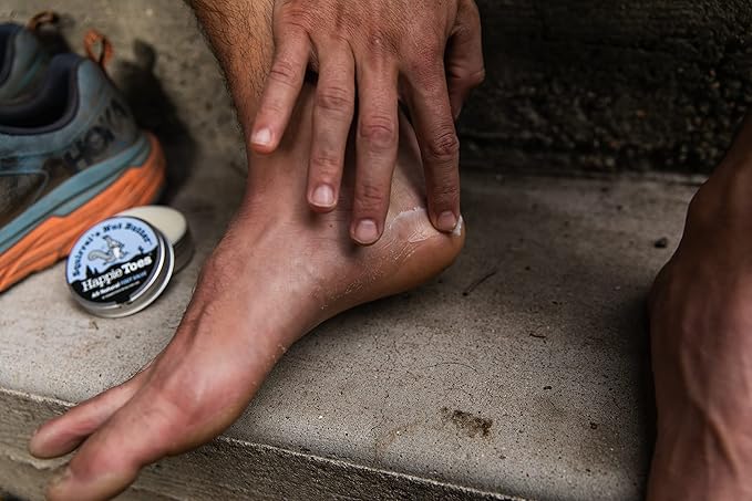 Squirrel's Nut Butter Happie Toes Tin | Blister Prevention & Foot Cream | Prevent Blisters and repair skin on dry or cracked heals, toes, ankles, and balls of foot | 2.0 oz