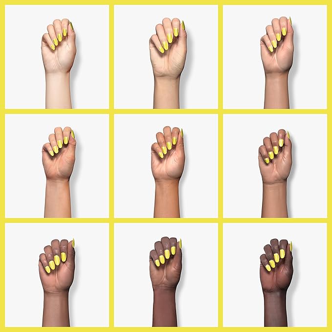 beetles Gel Polish, 15ml Canary Yellow Color Gel Polish Soak Off LED Nail Lamp Gel Polish Nail Art DIY Home Manicure Salon Gel 0.5OZ