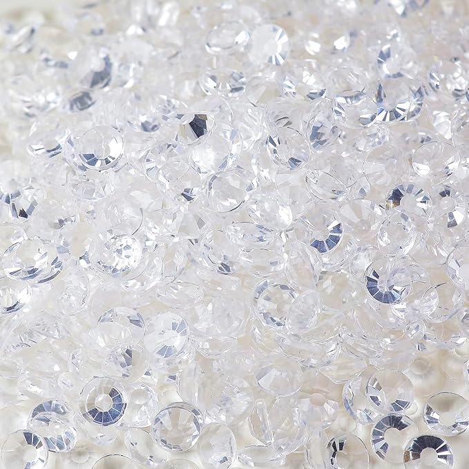 Genie Crystal 14400pcs SS20 Bulk Transparent Flatback Rhinestones, 4.8 mm Unfoiled Clear See-Through Rhinestone for Tumblers, Shoes, Cups, DIY Crafts, Bling Decoration, Glue-On Crystals