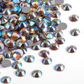 Beadsland 2880pcs Flat Back Crystal Rhinestones Round Gems for Nail Art and Craft Glue Fix, Lt.Colorado Topaz AB, SS20,4.6-4.8mm
