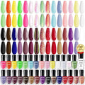 Morovan Nail Polish Set Fingernail: 2026 Nail Gift 30PC Glitter Bright Air Quick Dry Nail Polish Kit with 2-in-1 Base Top Coat Regular Pack Finger Nail Art Gift for Women Girls