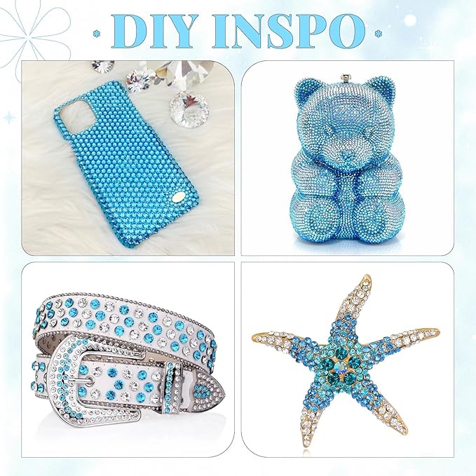 12000Pcs Resin Rhinestones for Bedazzling with 3Pcs B7000 Jewelry Glue, 2 Boxes Indicolite Flatback Rhinestones for Crafting Crafts DIY, Crystals Gems for Clothing Shoes Tumblers Nail Art Makeup