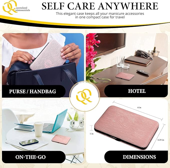 Manicure Kit for Women - Complete Nail Care Set with Toenail Clippers for Thick Nails - Ideal for Seniors - Professional Nail Nippers & Clippers - Perfect for Home Use