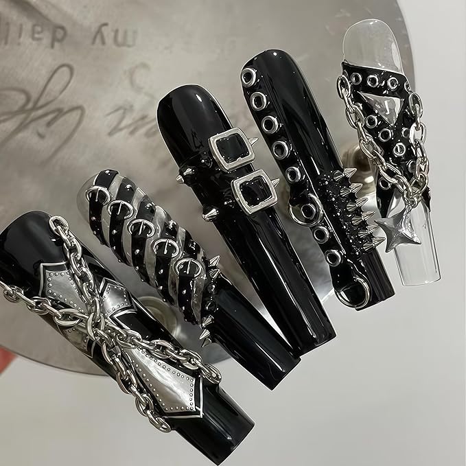 3D Rivet Gel Nail Art Mold Silicone Tools Nails Manicure Design Multiple Shapes Buckle Small Model Resin Zipper Molds for Accessories Supplies