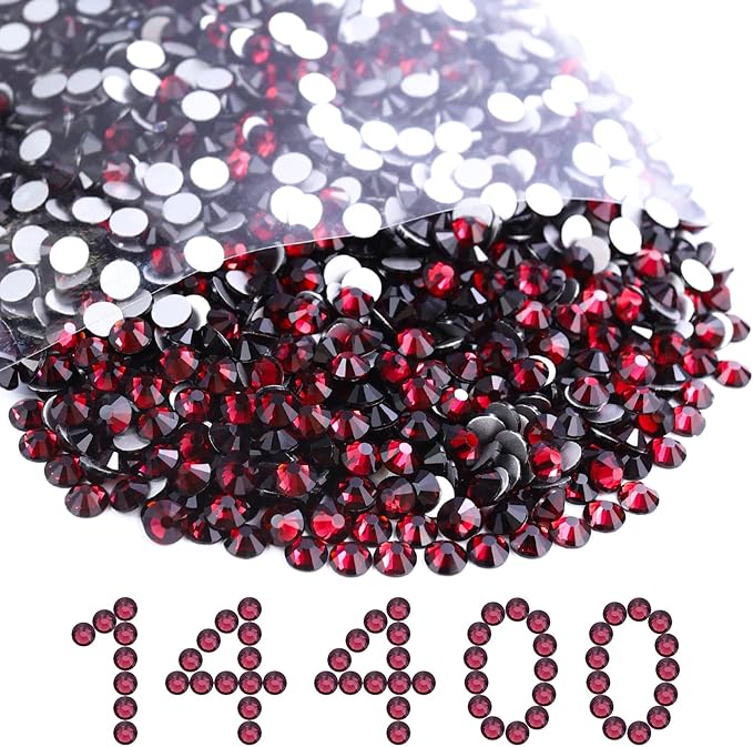 Flatback Rhinestones Bulk, 14400PCS Purple Rhinestones for Clothes DIY Decoration Crafts, Purple, SS16, 3.8-4.0mm