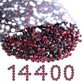 Flatback Rhinestones Bulk, 14400PCS Purple Rhinestones for Clothes DIY Decoration Crafts, Purple, SS10, 2.7-2.9mm