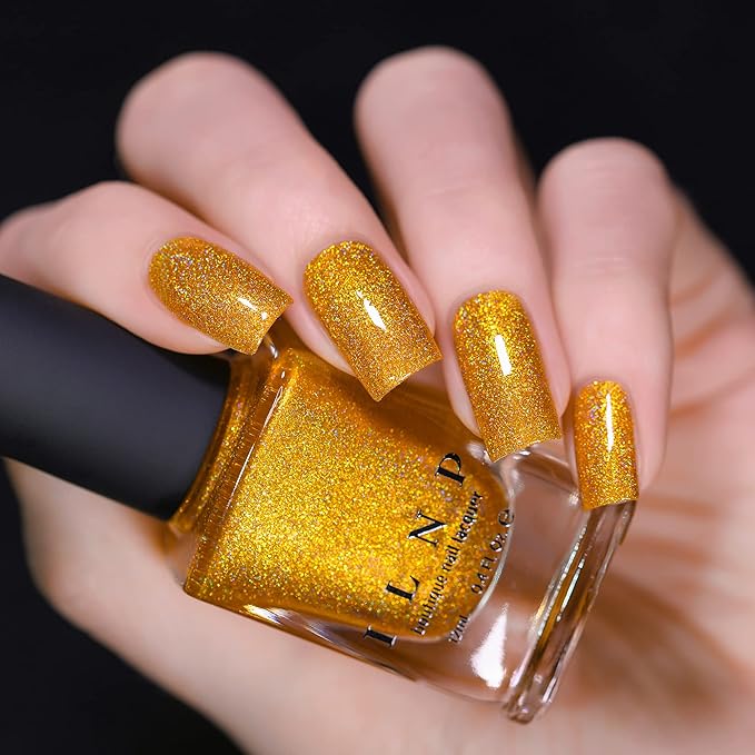 ILNP Sunglow - Glowing Gold Holographic Nail Polish