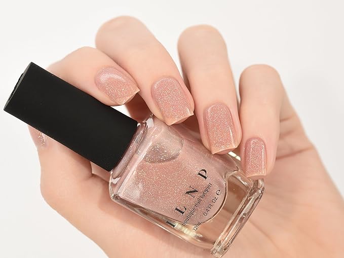 ILNP Sandy Baby - Peach Beige Holographic Sheer Jelly Nail Polish