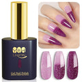 YTD Likomey Color Changing Gel Nail Polish,15ml Reflective Glitter Light Purple to Purple Mood Temperature Change Colors Thermal Ombre Fall Winter Flash Sparkle UV Varnish,HEMA Free TPO Free,WB507